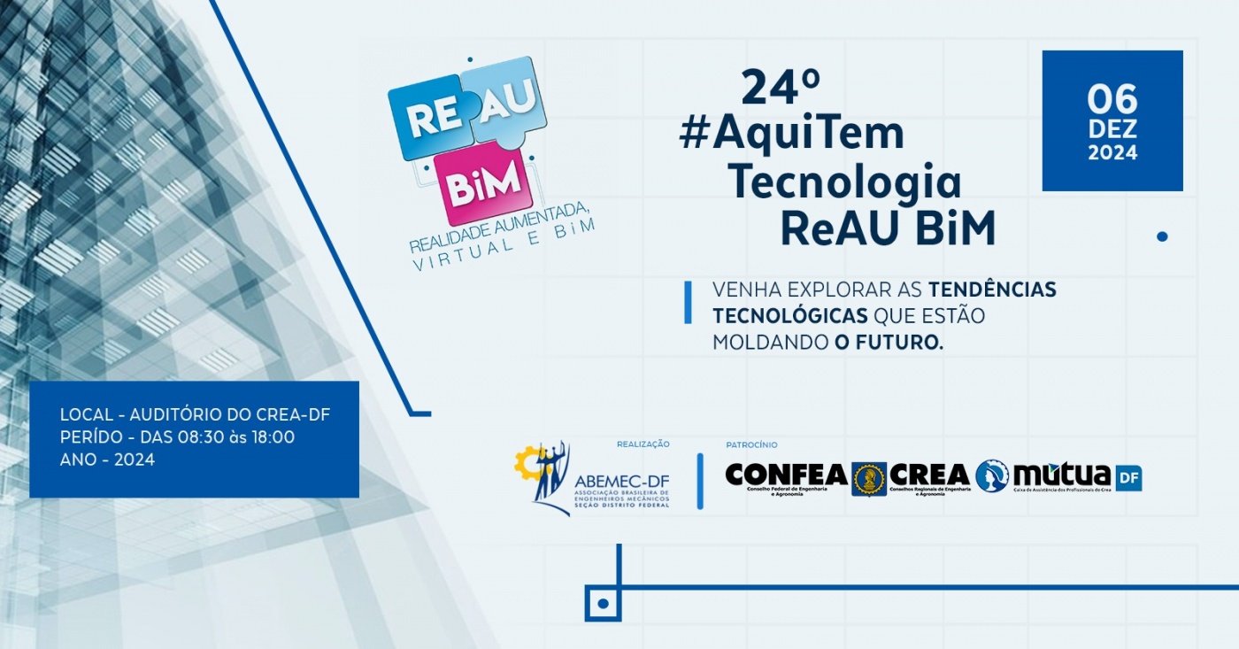 Reau 24 #AquiTemTecnologia: ReAU BiM em Brasília - Sympla