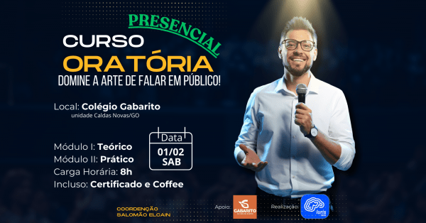 Curso de Oratória: Domine a Arte de Falar em Público - Presencial em ...