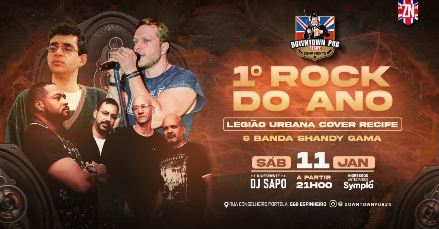 Primeiro Rock do Ano - Legião Urbana Cover & Banda Shandy Gama. em