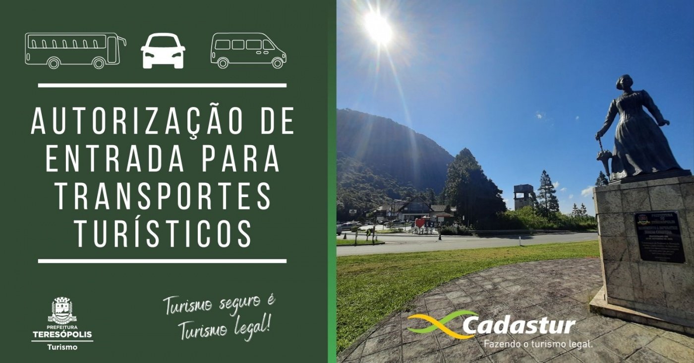 Transportes Turísticos ABRIL- 2026 - acesso ao município de Teresópolis