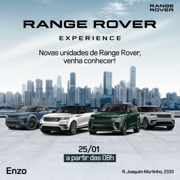 Land Rover Enzo Range Rover Experience em Campo Grande - Sympla