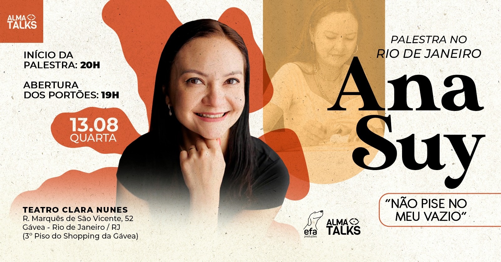 Ana Suy no Rio de Janeiro - Palestra "Não Pise no Meu Vazio