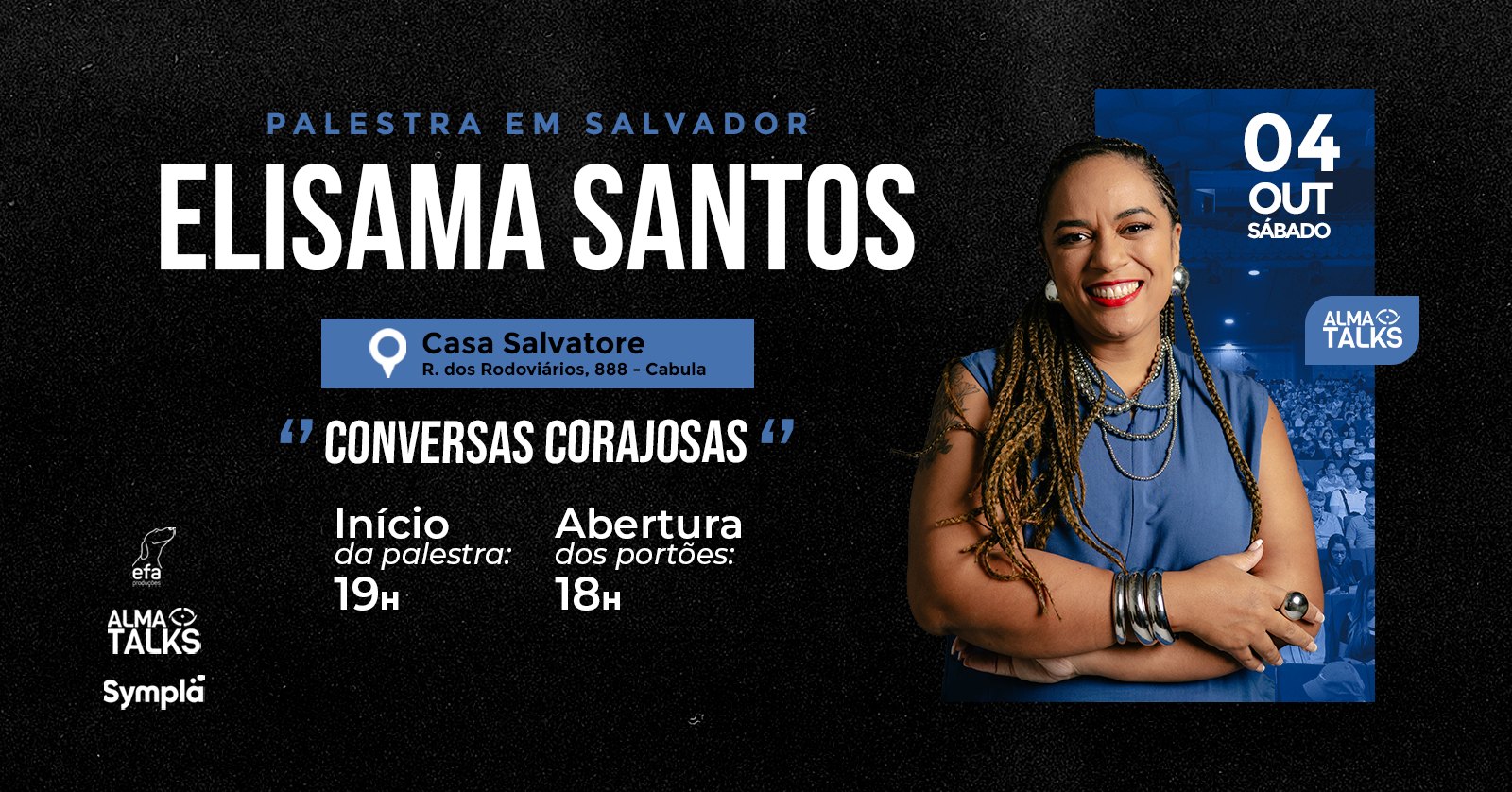 Elisama Santos em Salvador  - Palestra "Conversas Corajosas"