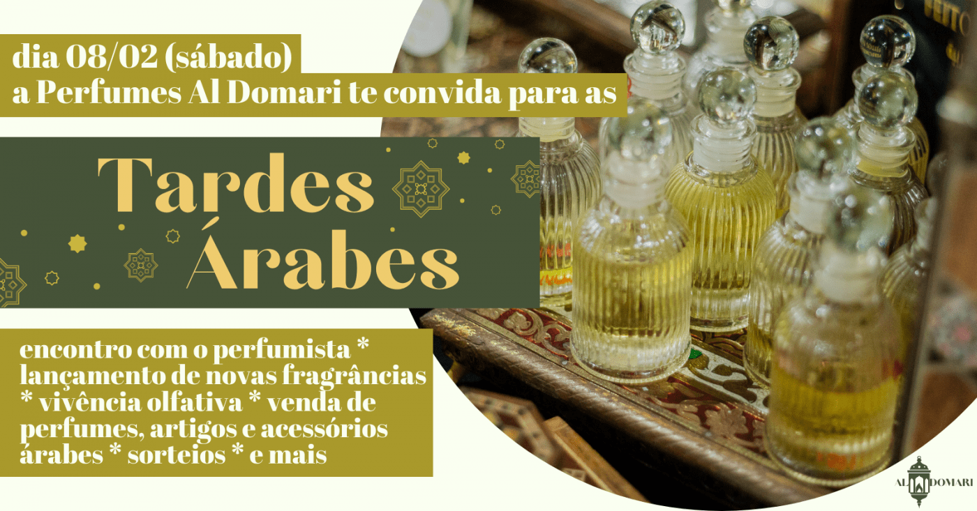 Perfumes Al Domari apresenta Tardes Árabes em São Paulo - Sympla
