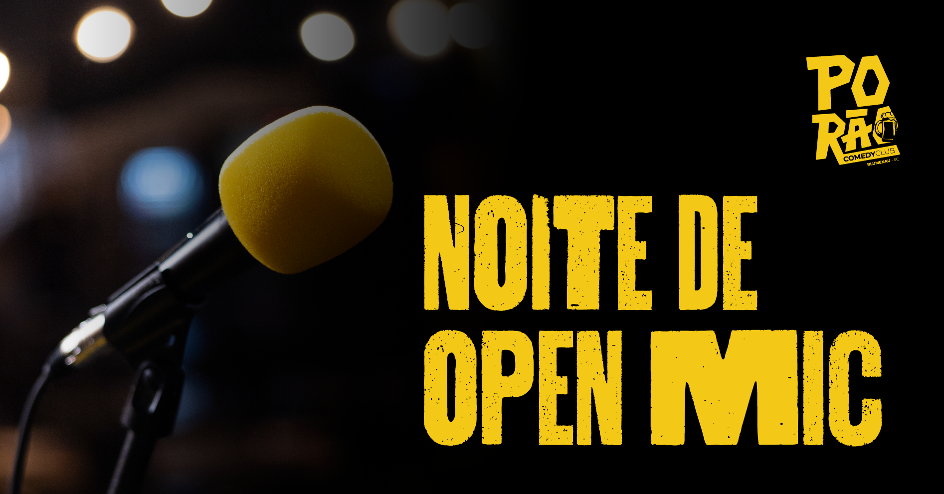 Noite de Open Mic no Porão Comedy Club Blumenau