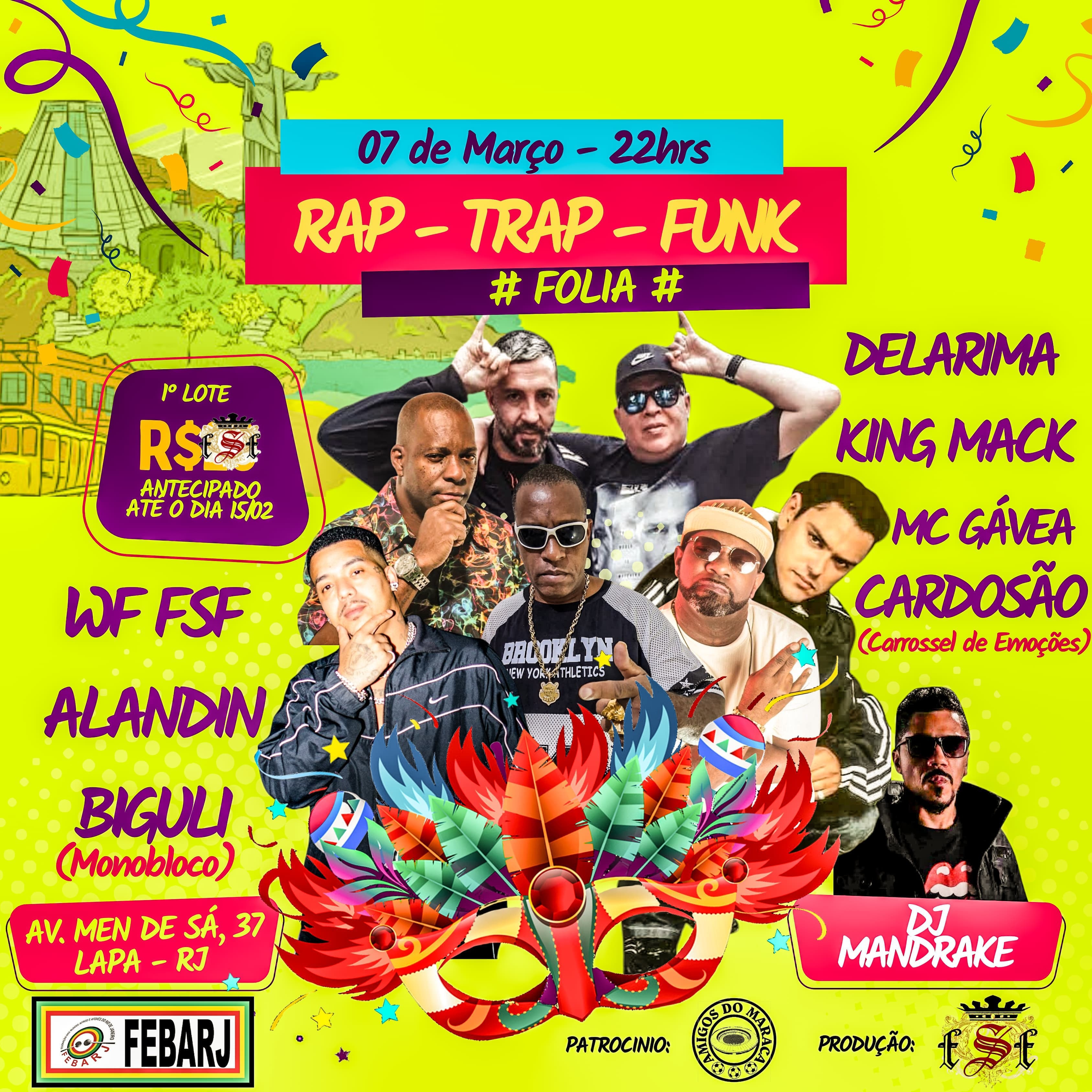 洋楽 G-RAP FESU JF Rap Festival com Filipe Ret, MC Poze do Rodo, ALLE e + @ Terrazzo