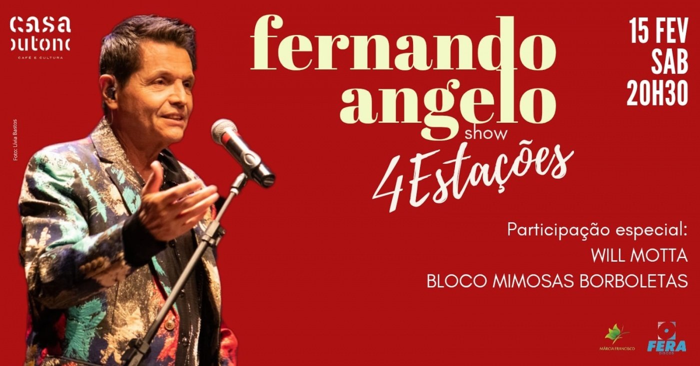 Fernando Angelo - 4 Estações em Belo Horizonte - Sympla