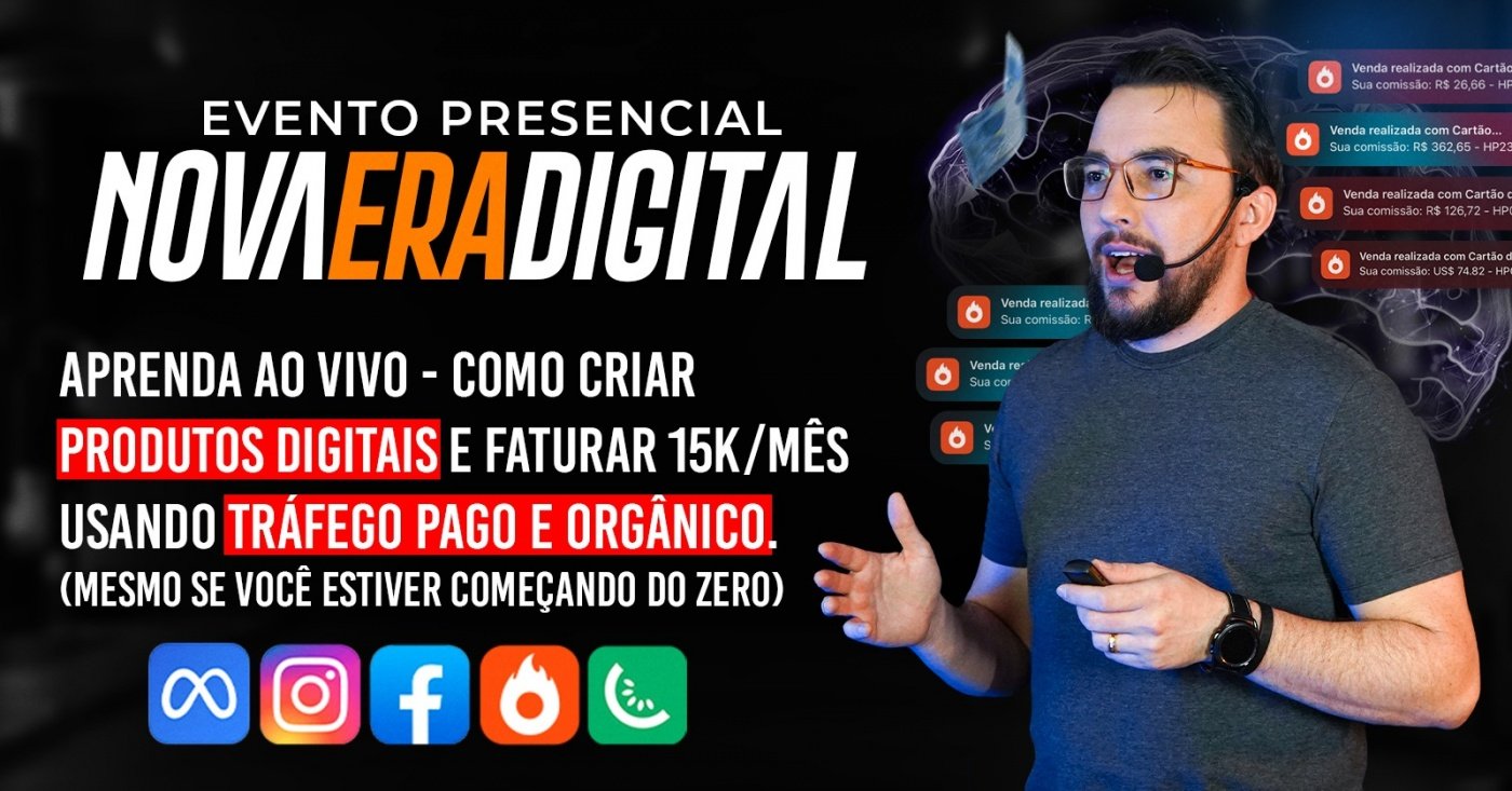 Imersão Nova Era Digital - Aprenda a Criar Produtos Digitais e Vender ...
