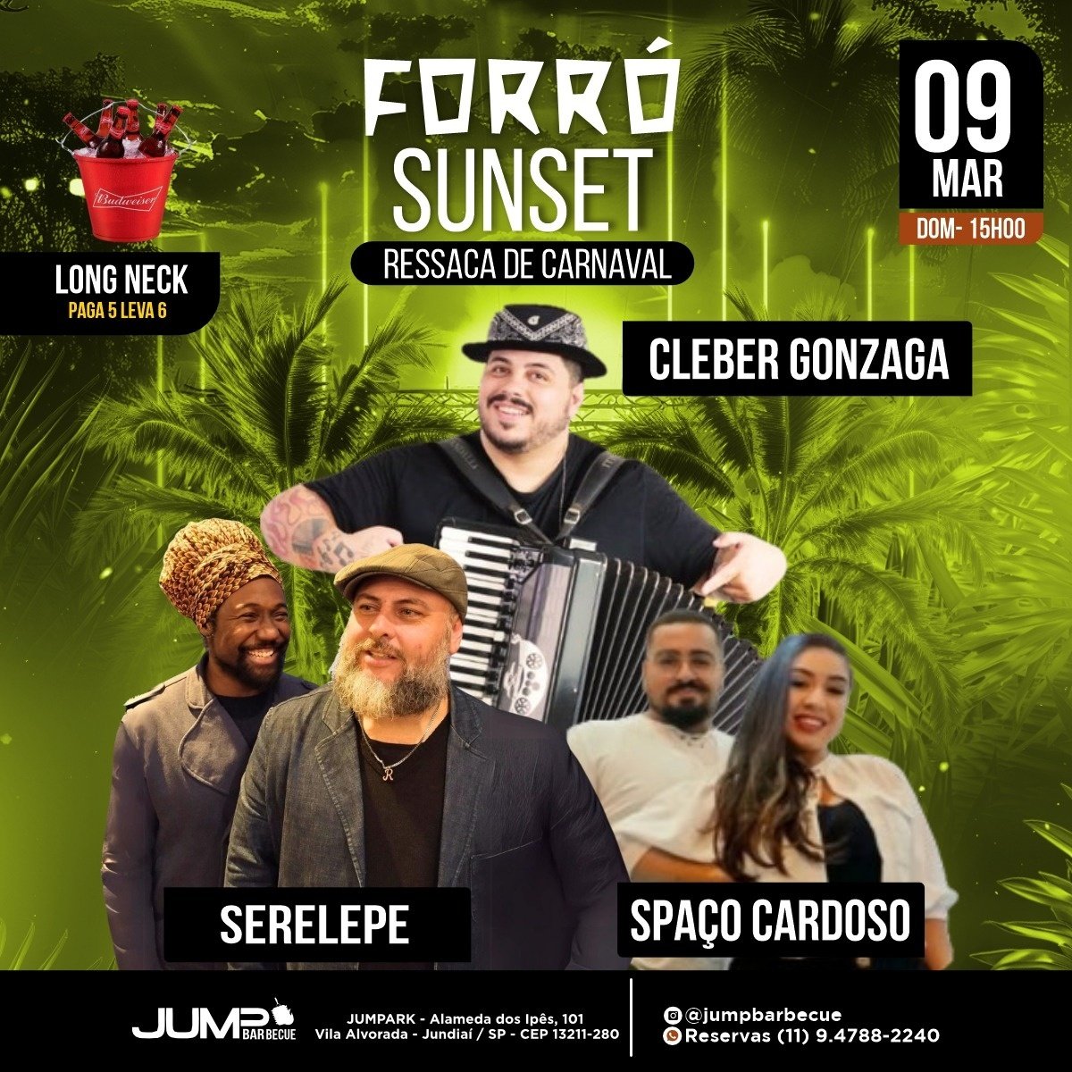 Forró Sunset Resseca de Carnaval em Jundiaí - Sympla