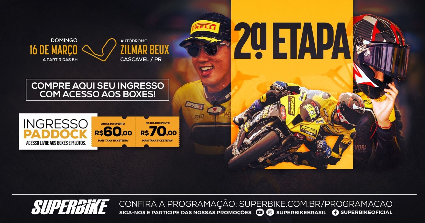 2ª Etapa - SuperBike Brasil 2025 - Cascavel, PR em Cascavel - Sympla