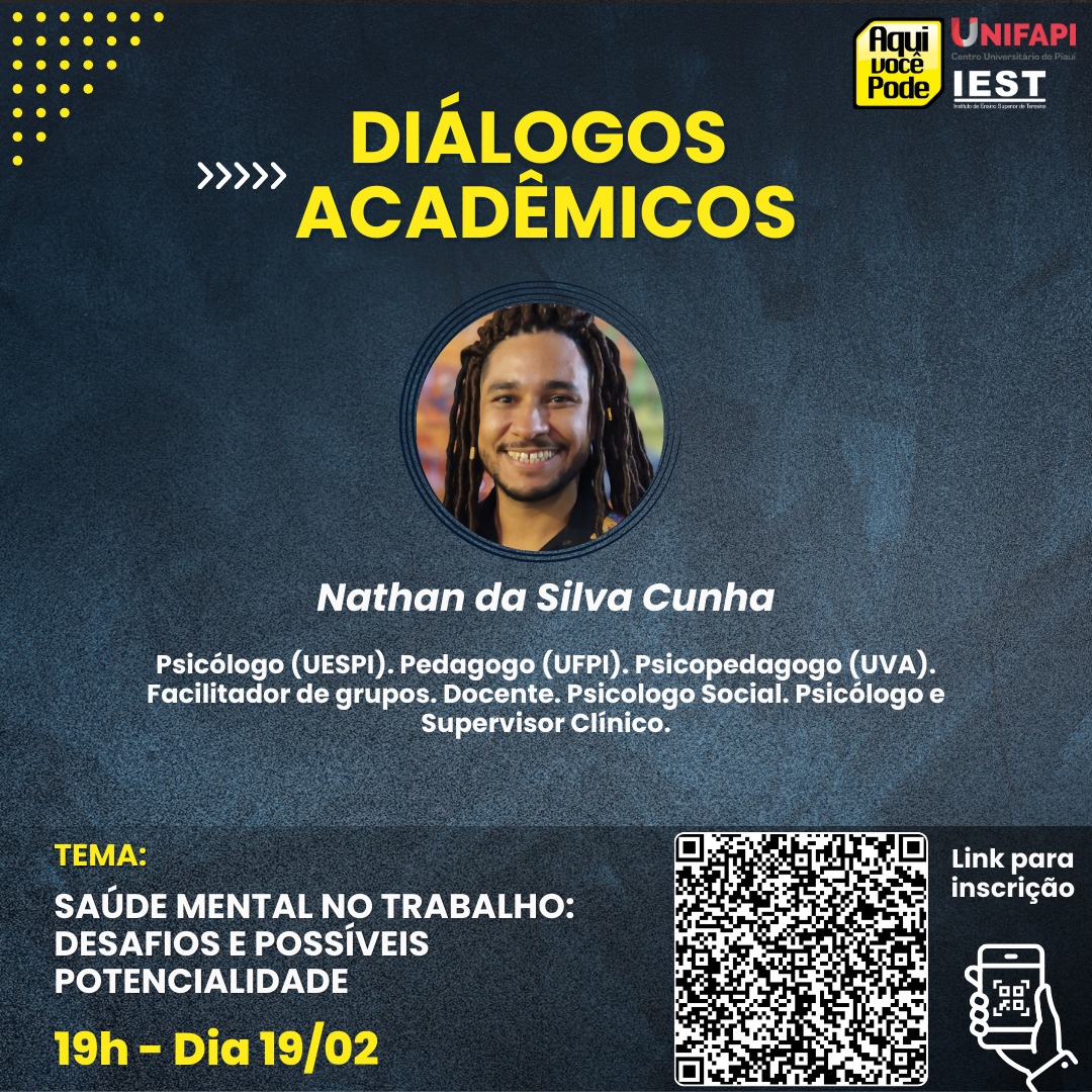 Palestra: Saúde Mental no Trabalho  Desafios e Possíveis Potencialidades