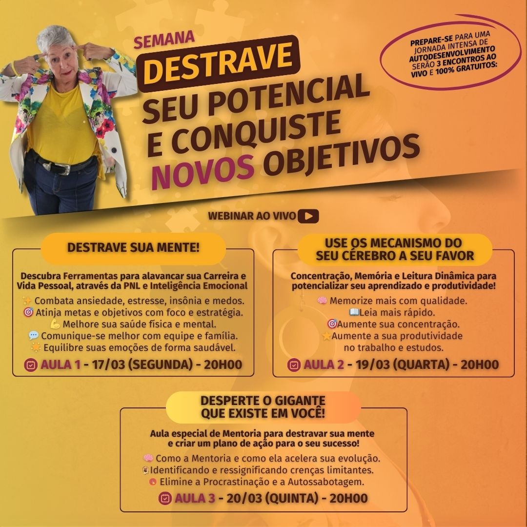 Destrave seu Potencial e Conquiste Novos Objetivos! - online - Sympla
