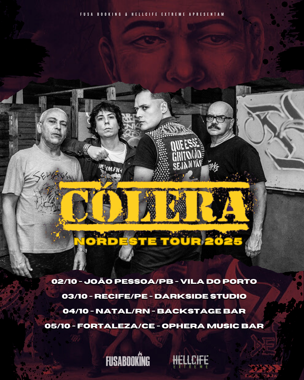 Cólera em Fortaleza/CE - Nordeste TOUR 2025 no Hardnoise Benfica