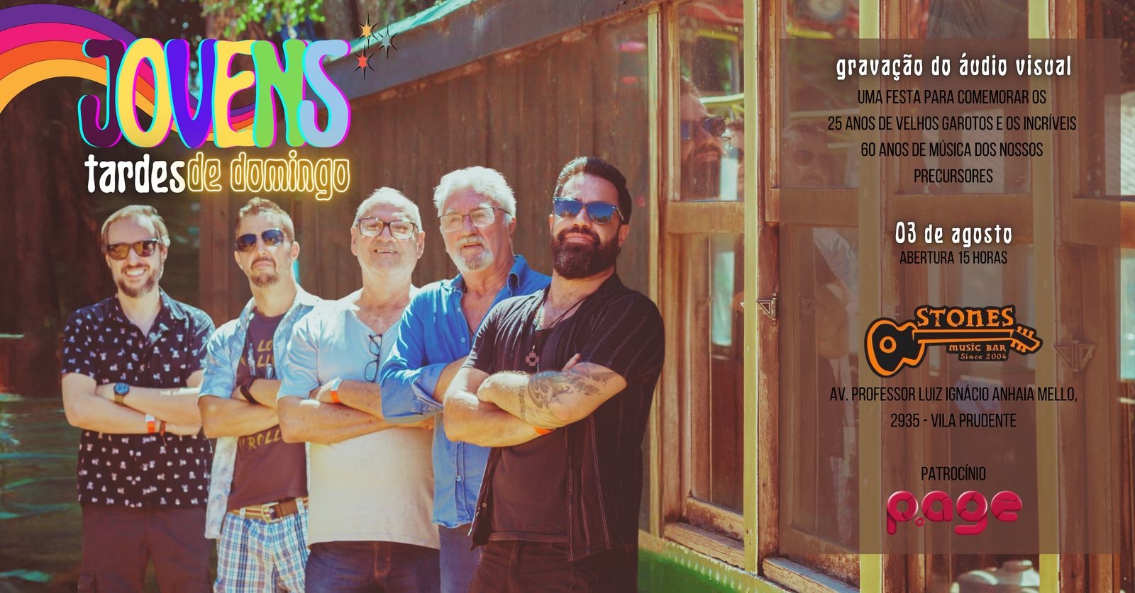 JOVENS TARDES DE DOMINGO - A CELEBRAÇÃO - BANDA VELHOS GAROTOS