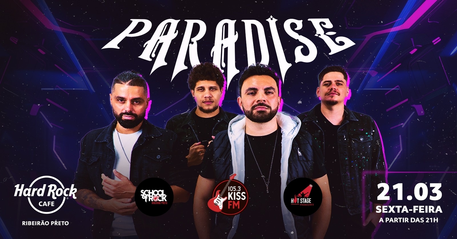 Paradise – Um Tributo A Coldplay E Imagine Dragons No Hard Rock