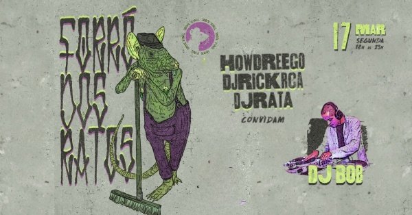 Banner Forró dos Ratos convida Dj Bob no Estúdio Lâmina