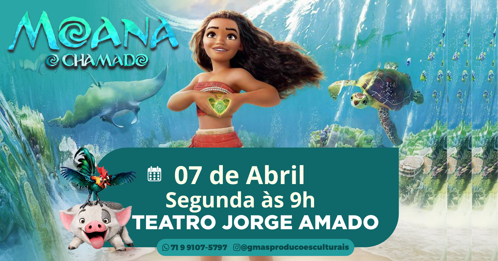 MOANA 2 - O CHAMADO - PROJETO ESCOLA NO TEATRO em Salvador - Sympla