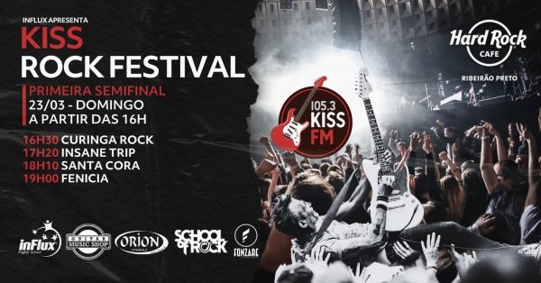 InFlux Apresenta: 1ª Semifinal do Kiss Rock Festival 2025