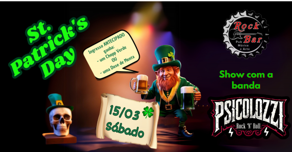 St Patricks com a banda Psicolozzi