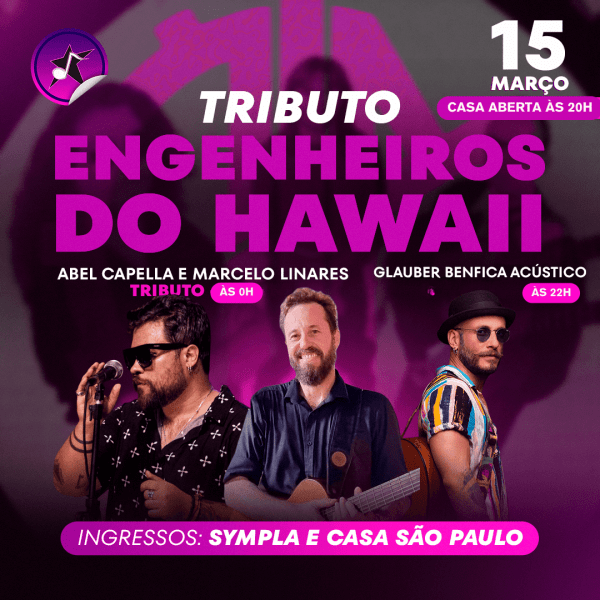 ESPECIAL ENGENHEIROS DO HAWAII - ABEL CAPELLA, GLAUBER BENFICA E MARCELO LINARES
