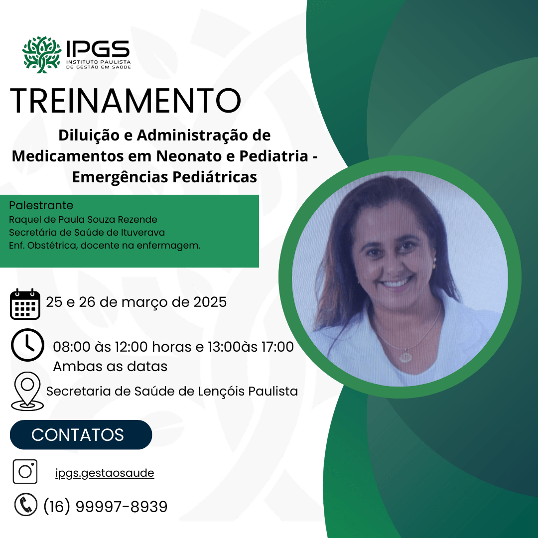 Diluição e Administração de Medicamentos em Neonato e Pediatria-  Emergências Pediátricas em Lençóis Paulista - Sympla
