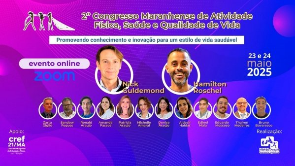 Banner 2º CONGRESSO MARANHENSE DE ATIVIDADE FÍSICA, SAÚDE E QUALIDADE DE VIDA (ONLINE)