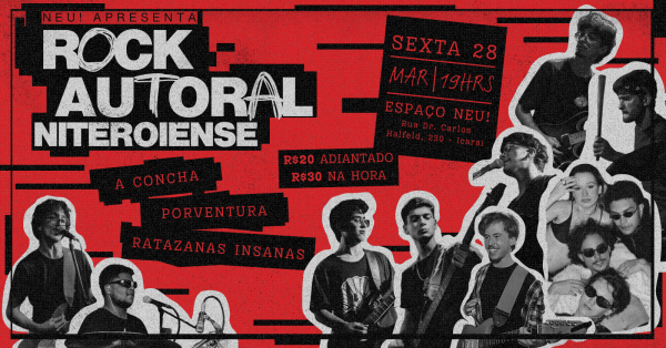 ROCK AUTORAL NITEROIENSE: A Concha + Porventura + Ratazanas Insanas
