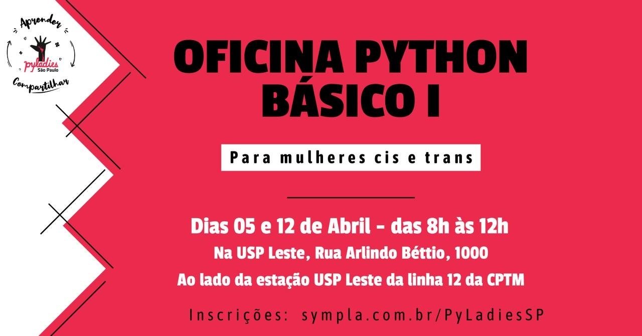 Oficina de Python Básico I em São Paulo - Sympla