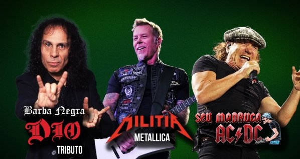 28/03 - Saint Patricks Black Day: Metallica, AC/DC e Dio