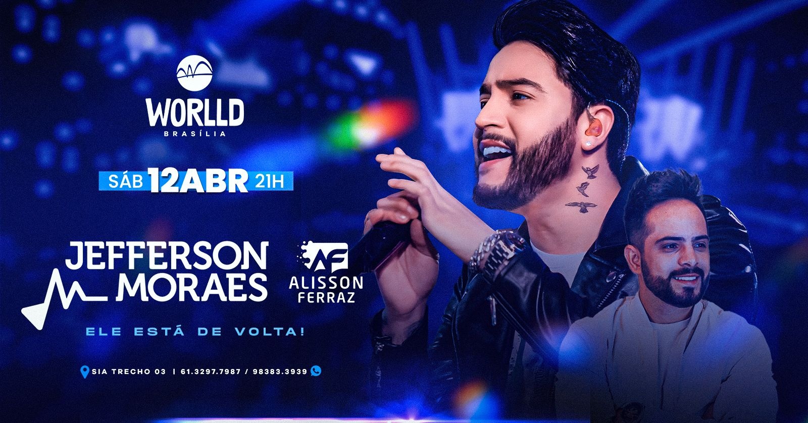 Jefferson Moraes | Worlld Brasília em Brasília - Sympla