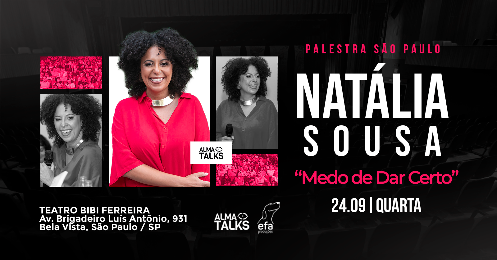 Natália Sousa em São Paulo - Palestra "Medo de Dar Certo"