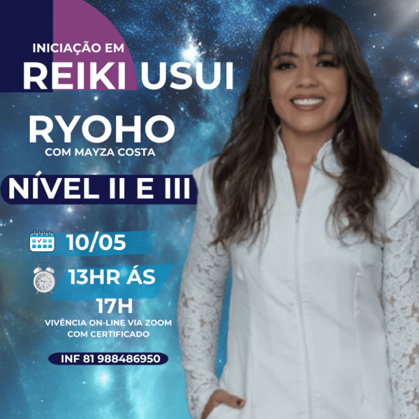 Banner Iniciação em Reiki Usui Ryoho Nível II e III