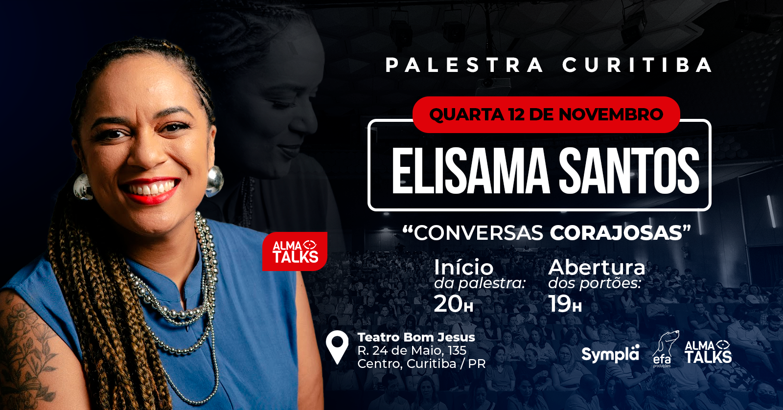 Elisama Santos em Curitiba - Palestra "Conversas Corajosas"