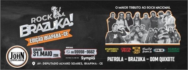 Banner Rock Brazuka! Edição Ibiapaba-CE