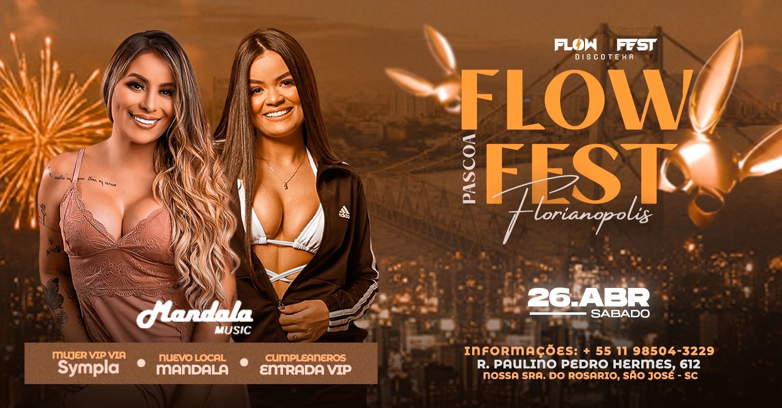 FLOW FEST - FLORIANÓPOLIS - MANDALA CLUB em São José - Sympla