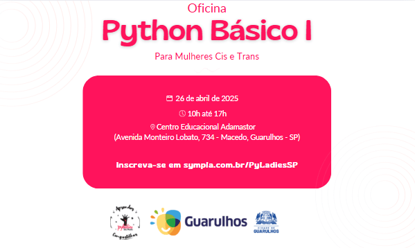 Oficina de Python Básico I em Guarulhos - Sympla