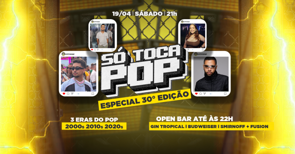 Só Toca Pop - Especial | Sábado 19.4