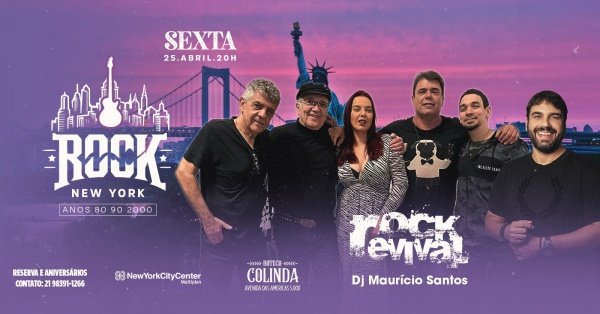 ROCK NEW YORK | BANDA ROCK REVIVAL & DJ MAURÍCIO SANTOS | BOTECO COLINDA BARRA DA TIJUCA