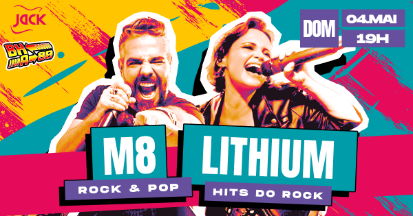 DOMINGO JACK! BH A 80 | M8 (ROCK & POP) + LITHIUM (HITS DO ROCK)