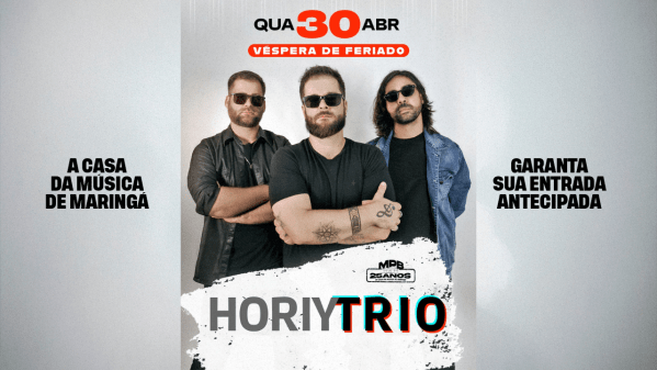 Vespera de Feriado com Pop Rock nacional Internacional com Horiy Trio