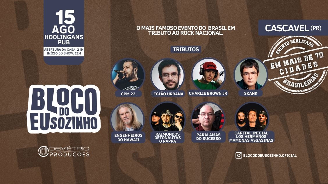 Bloco do Eu Sozinho em Cascavel/PR