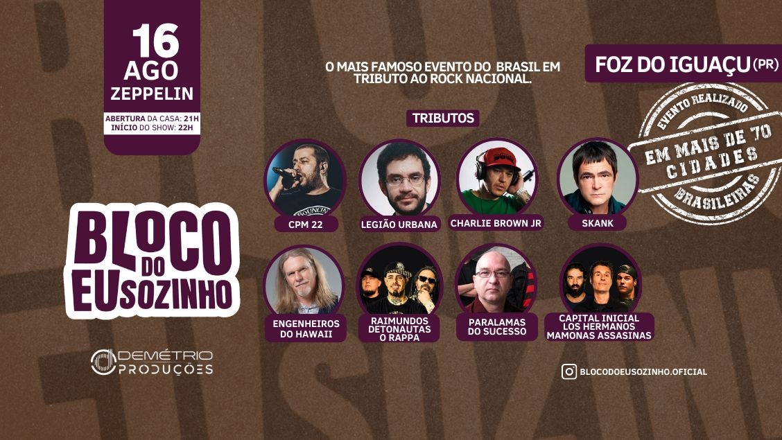 Bloco do Eu Sozinho em Foz do Iguaçu/PR