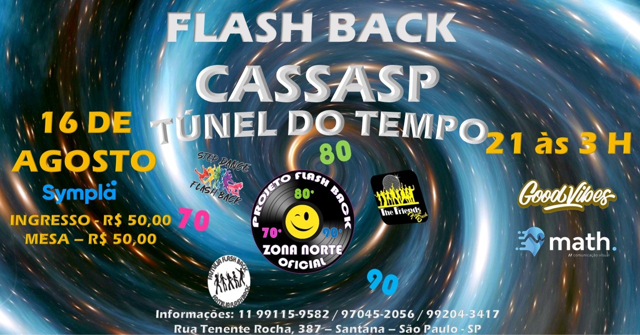 FLASH BACK " TÚNEL DO TEMPO " NO CASSASP COM O PROJETO FLASH BACK ZONA NORTE