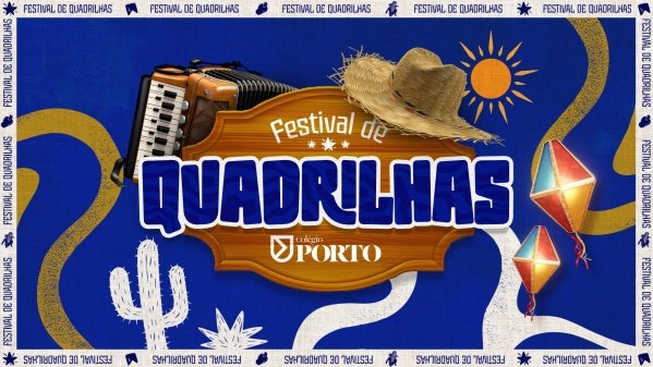 Banner Festival de Quadrilhas - Colégio Porto