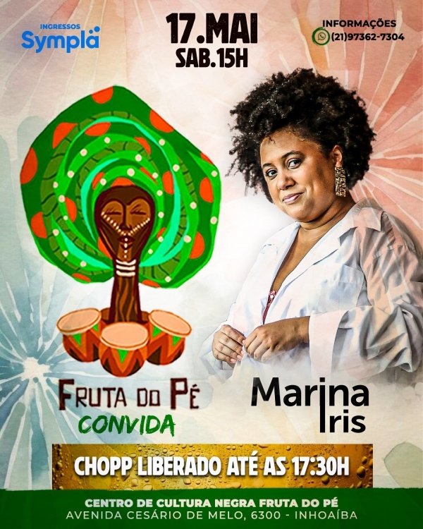 Banner Fruta do Pé convida Marina Íris