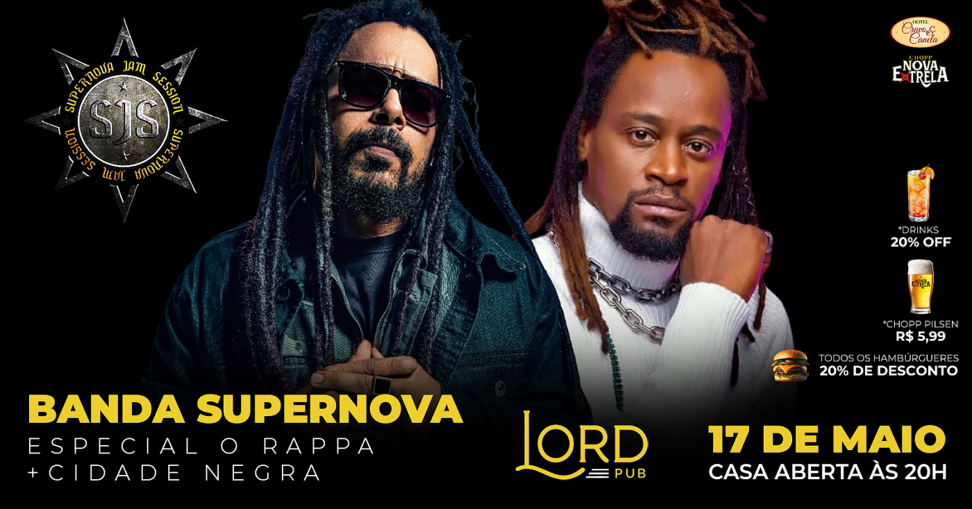 Especial O Rappa + Cidade Negra com a Supernova Jam Session em