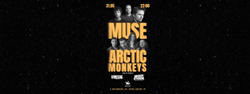 Especial Arctic Monkeys e Muse - Jokers Pub em Curitiba - Sympla