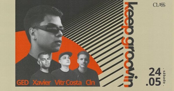 Banner KEEP GROOVIN apresenta: GED!