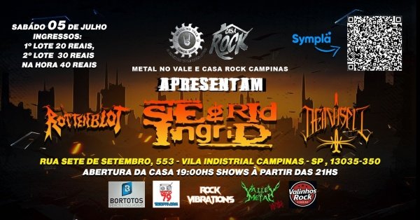 SIEGRID INGRID + ROTTENBLOT + DEATHSPIT - Casa Rock Campinas