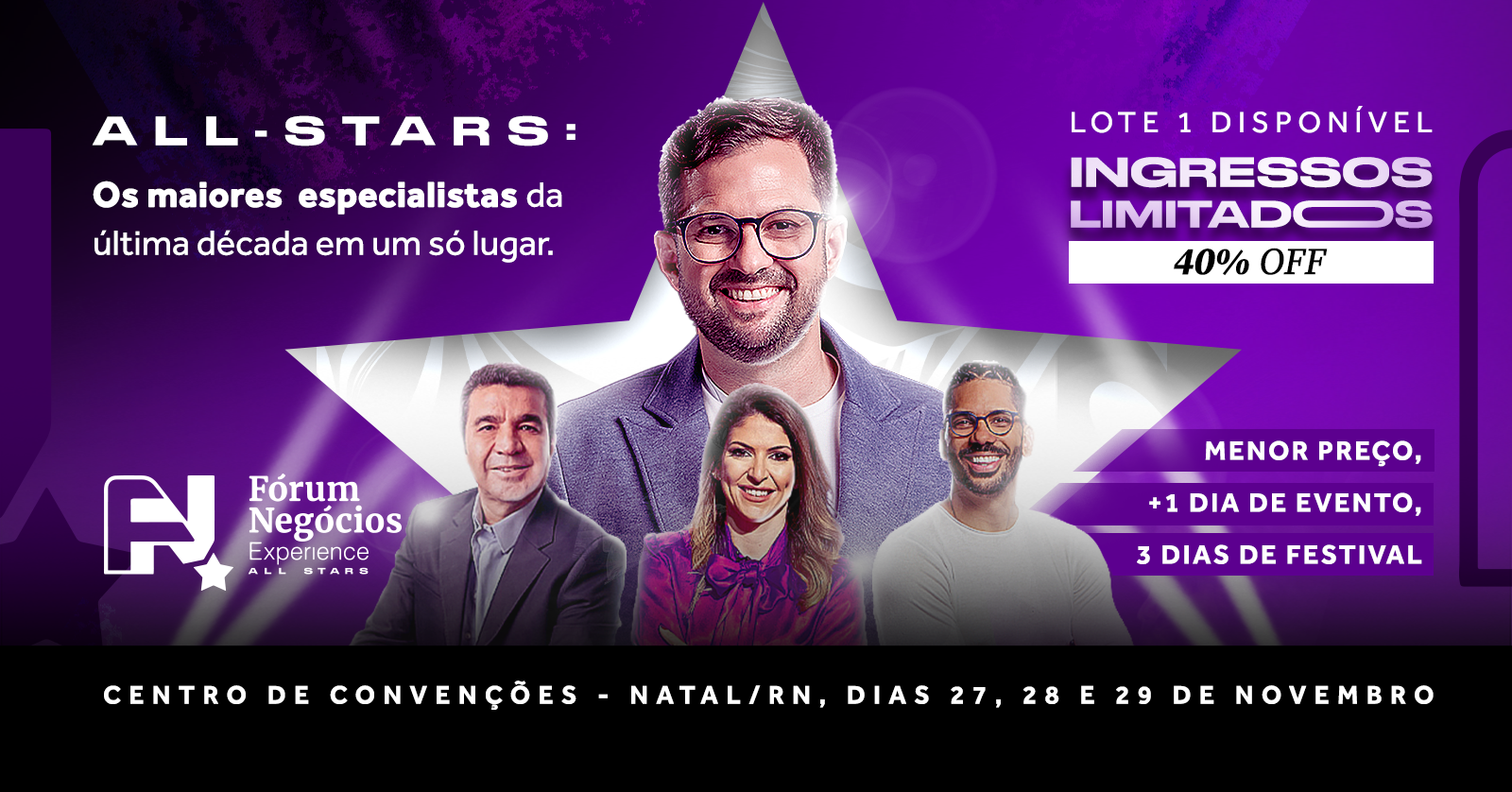 Fórum Negócios Experience 2025 - 10 anos